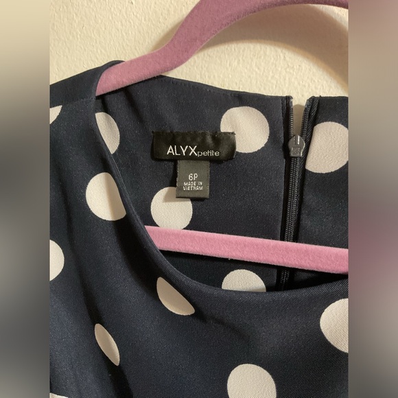 Women’s ALYX Size 6P Polka Dot Dress - Picture 3 of 3